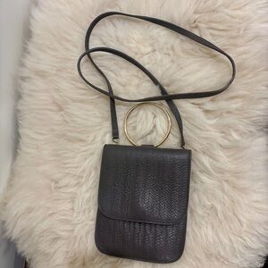 Punto Fibbia Genuine Leather Unique Crossbody/clutch Bag - Made In Italy